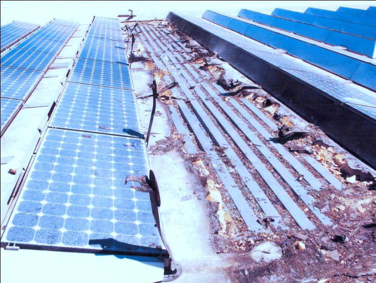 Fire-Damaged Array in April 2009 CA.jpg